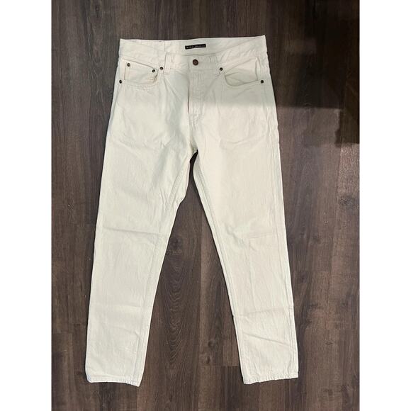 Nudie Jeans Other - Nudie Jeans Co White Selvedge Denim Jeans 32 34 organic cotton